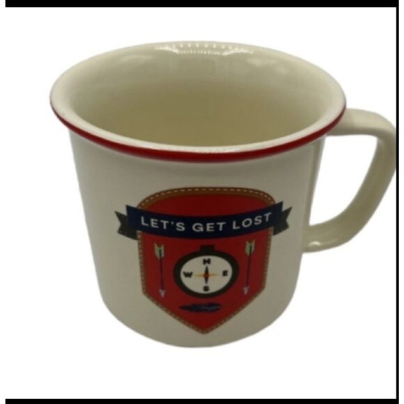 Ceramic Mug "Lets Get Lost" By Now Designs - Picture 1 of 5